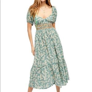 Free People Boho Ellie Dress in Seafoam